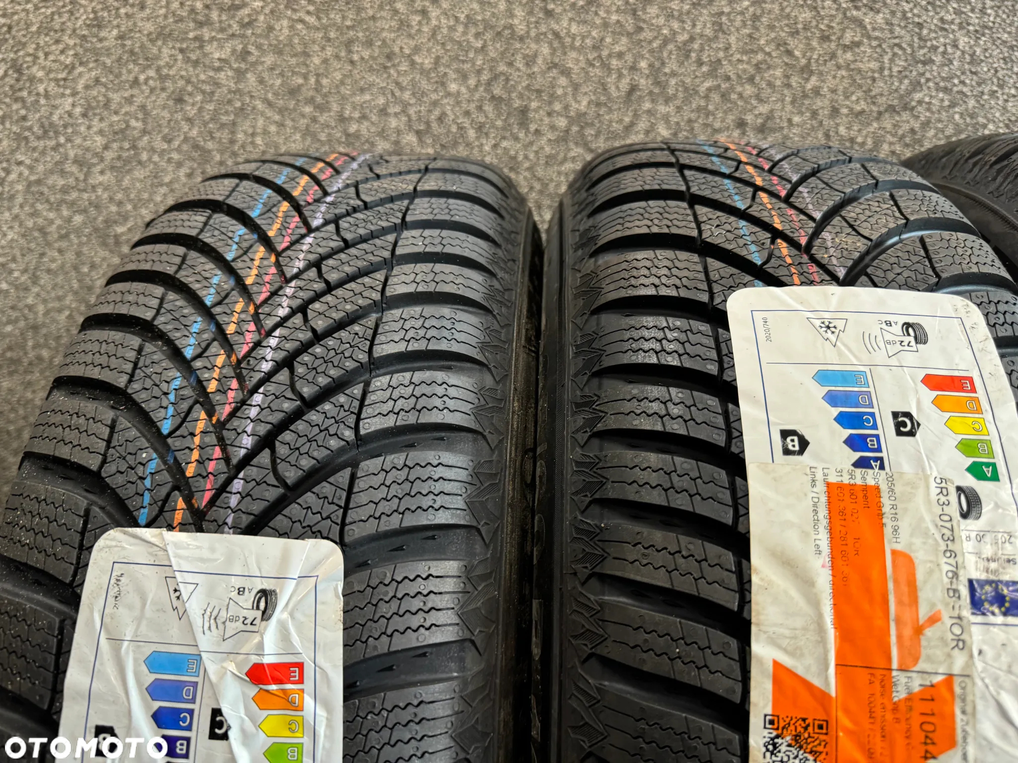 Koła Zimowe VW Touran 5TA 16 cali 5x112 4szt. Opony Zimowe Semperit 205/60/16 96H XL Nowe z kołpakami! - 13