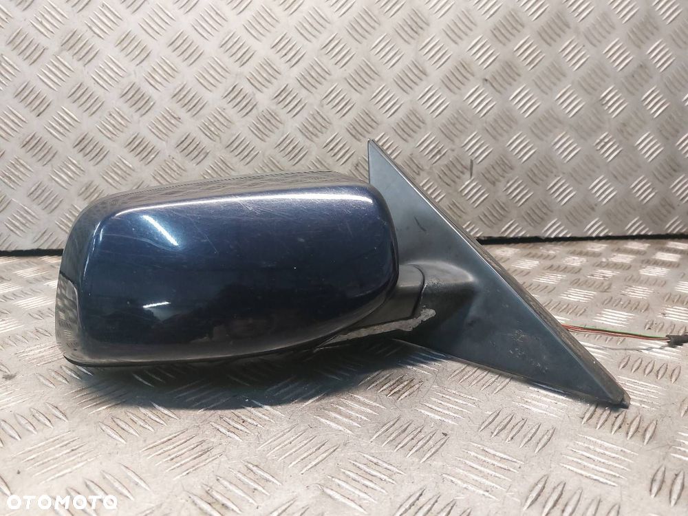 LUSTERKO PRAWE ELEKTRYCZNE BMW E60 520i 317/5 ORIENTBLAU METALLIC 4 PIN - 1