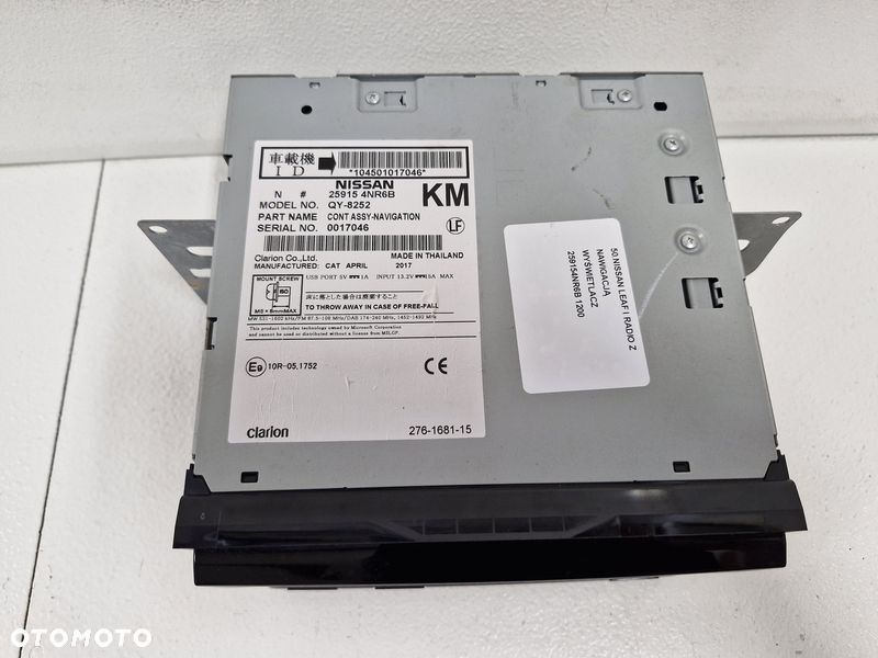 NISSAN LEAF I 1 RADIO Z NAWIGACJĄ WYŚWIETLACZ 259154NR6B - 3