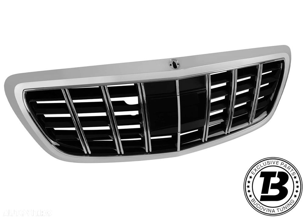 Grila compatibila cu Mercedes S-Class W222 GT Design cu Distronic - 2