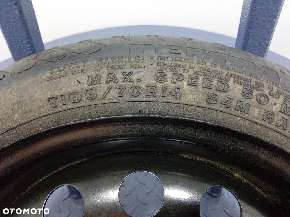 NISSAN MICRA K12 KOŁO DOJAZDOWE 4JX14 ET40 4X100 40300AX677 - 5