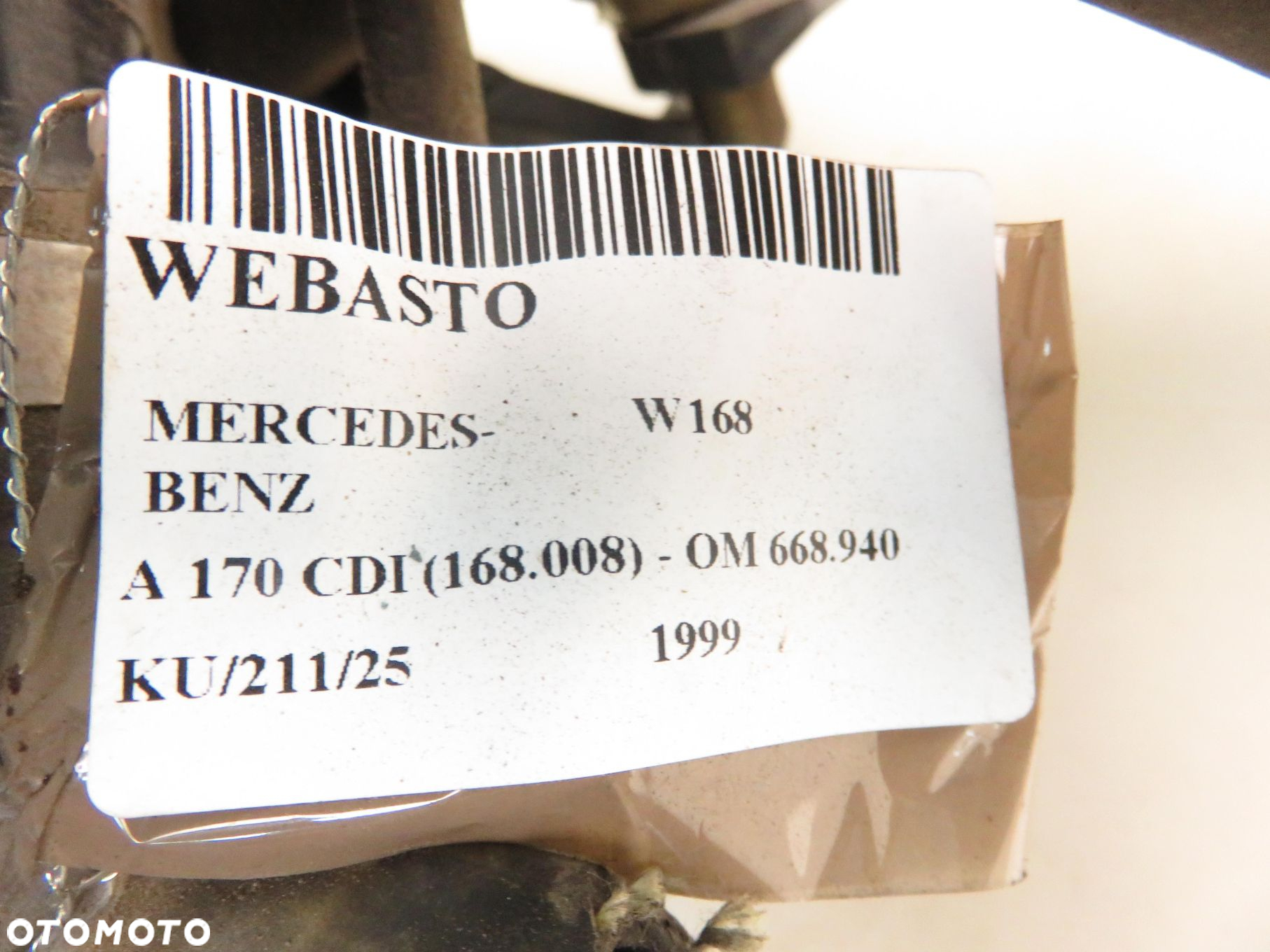 WEBASTO MERCEDES W168 DIESEL  1685000298 - 11