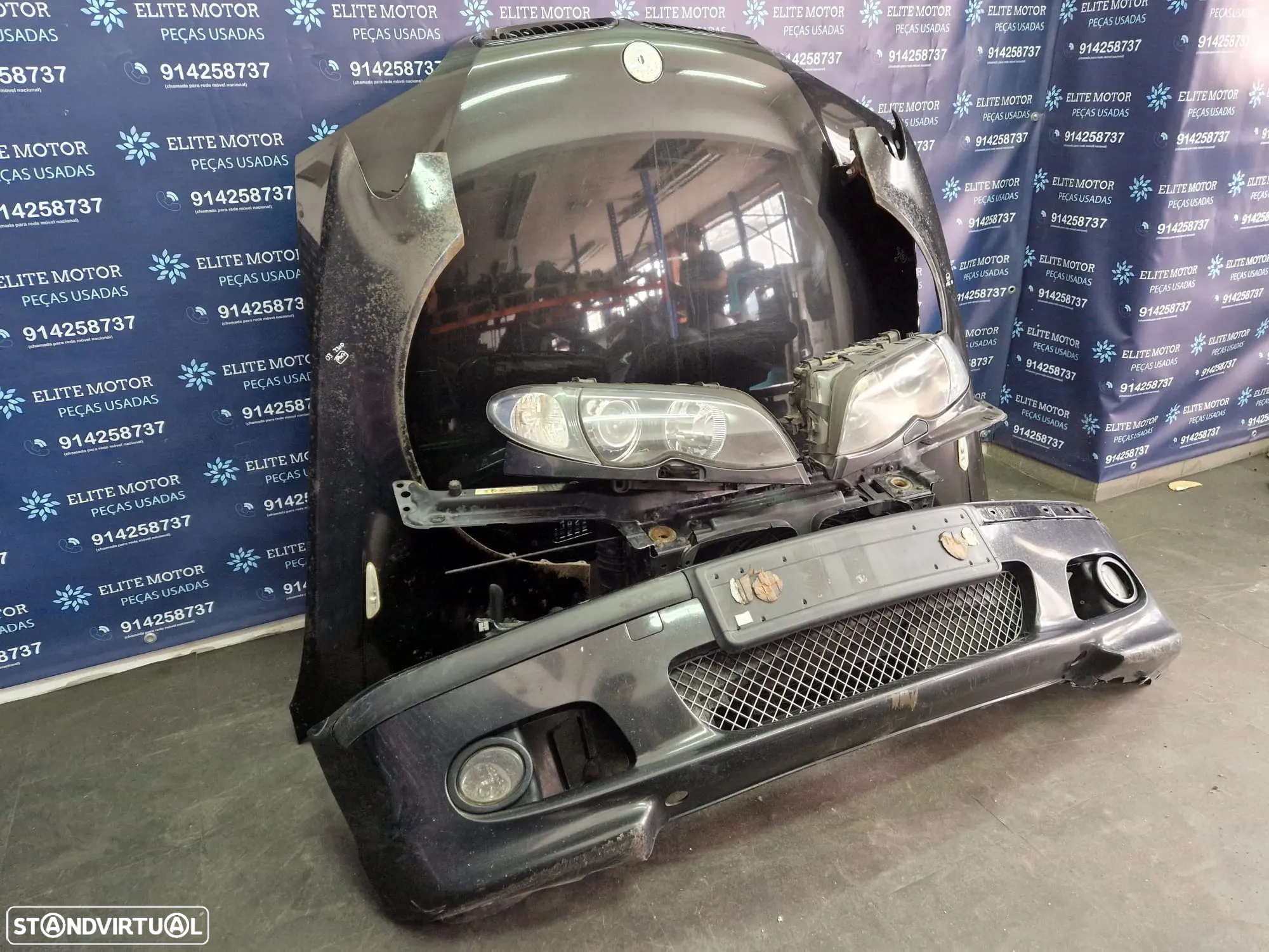 Frente completa usada BMW 330D E46 PACK M FASE 2 XENON parachoques capot oticas guardalamas - 2