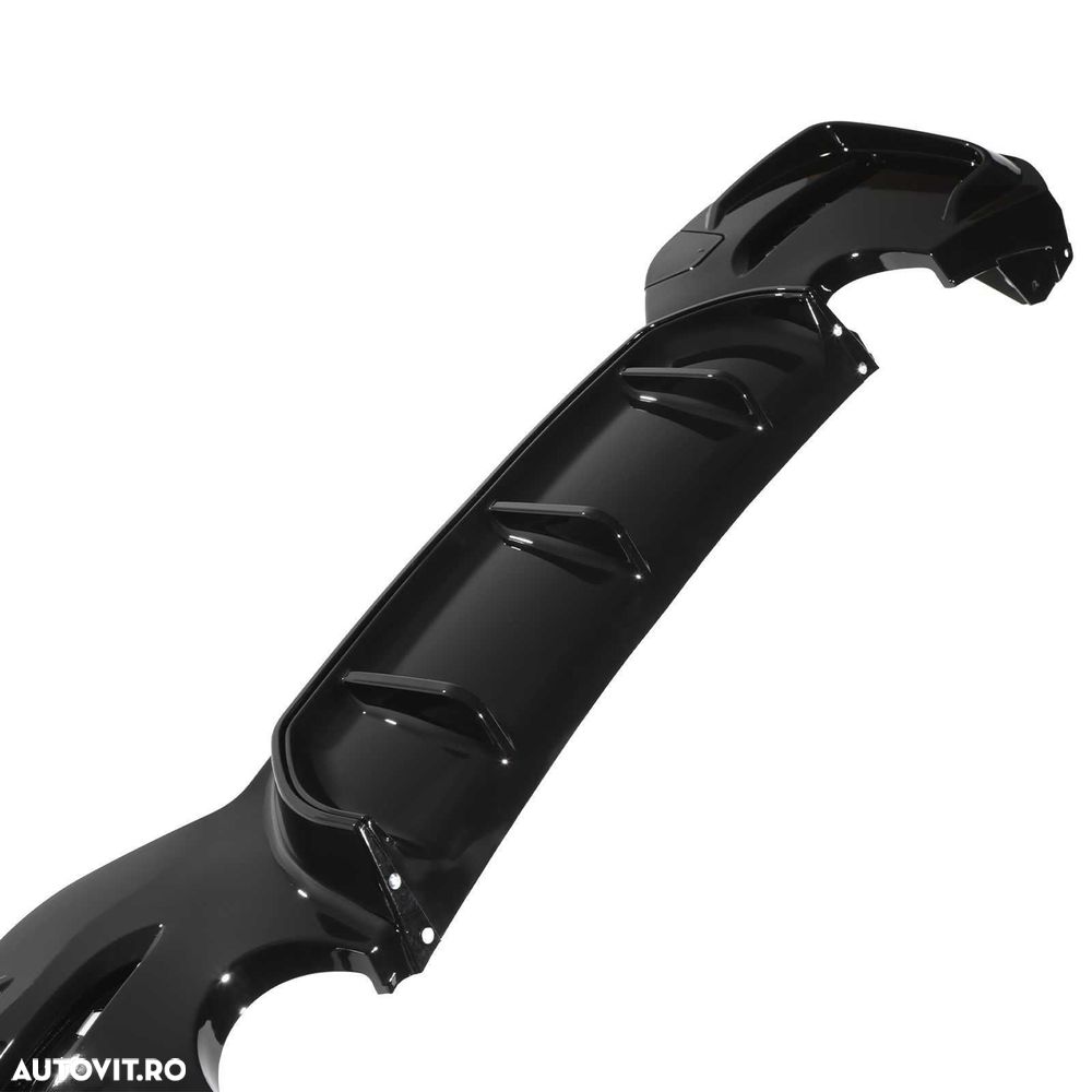 Difuzor Bara Spate M Prelungire Extensie BMW F20 F21 LCI Facelift (15-19), 135i Style, Negru Lucios - 4