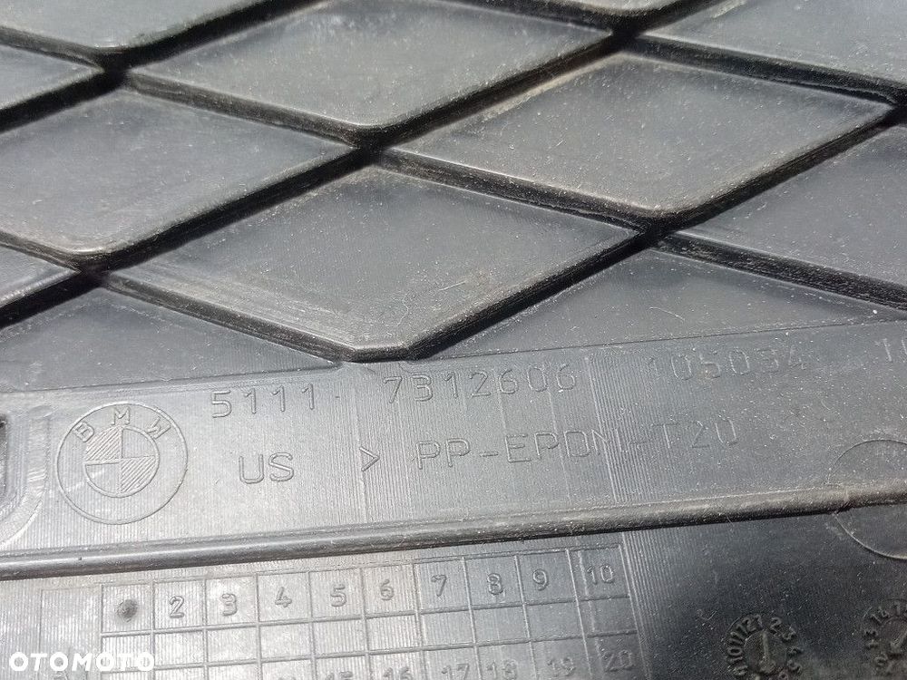 BMW X6 E71 KRATKA ZAŚLEPKA ZDERZAKA PRZÓD PRAWA 7312606 - 3