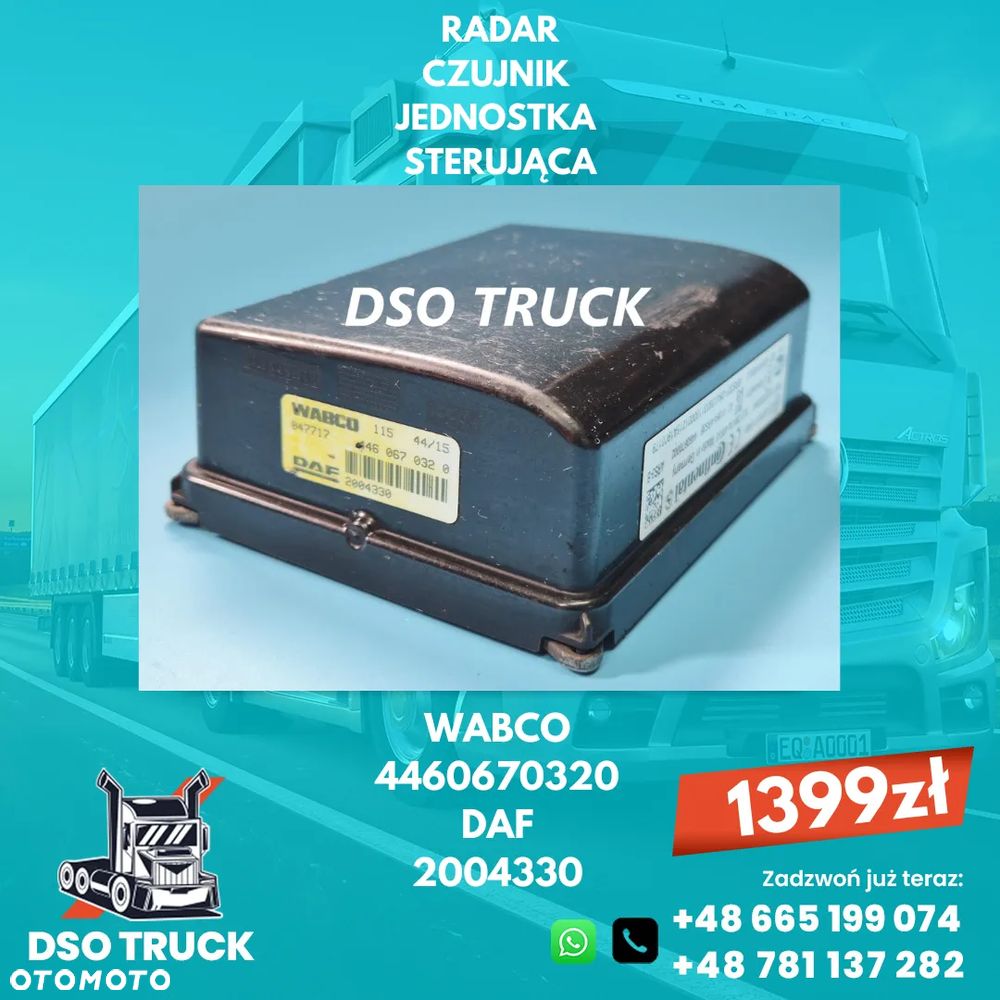 Radar Jednostka Sterujaca DISTRONIC 2004330 WABCO 4460670320 DAF XF 106 - 1