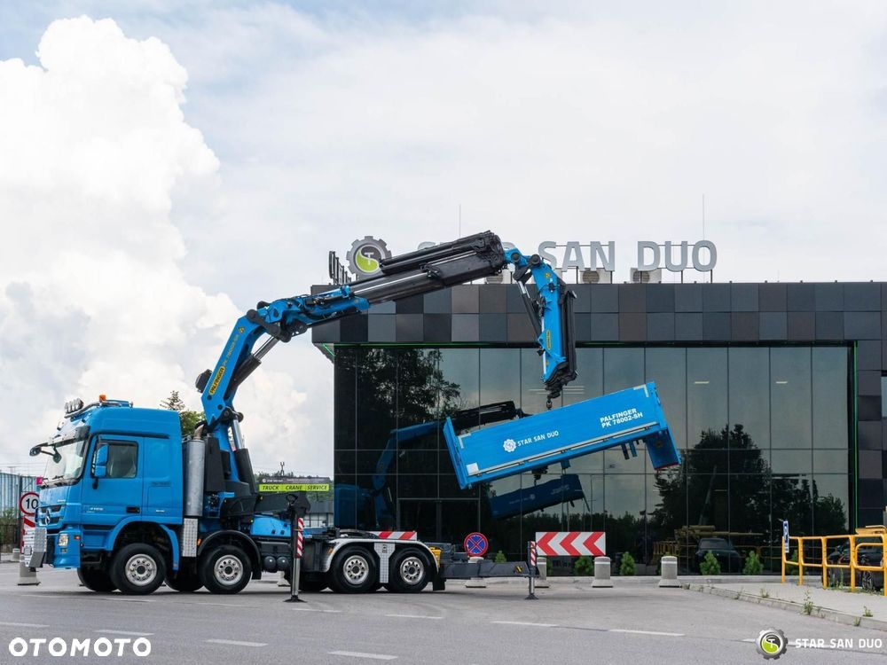 Mercedes-Benz ACTROS 4155 8x4 Palfinger PK 78002 SH HDS Fly Jib Wciągarka Siodło - 7