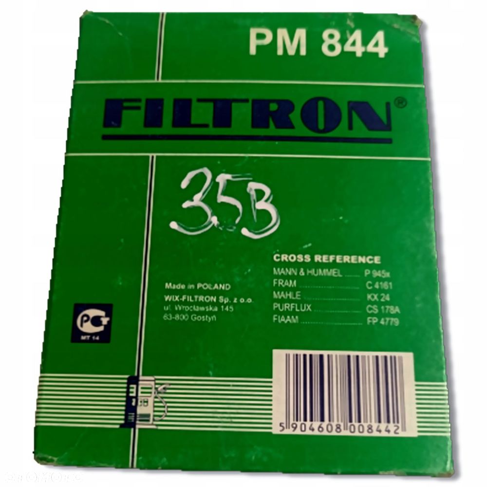 FILTR PALIWA Filtron PM 844 PM844 Citroen Fiat Ford Fso Jeep Lancia Peugeot - 1