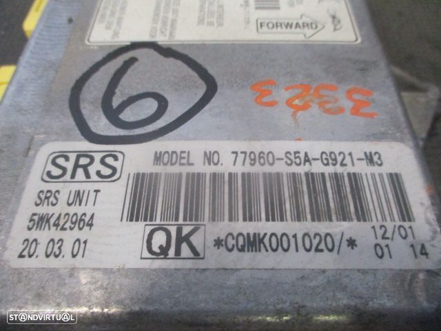 Kit Airbags 77800S5AG81  77850S5AG81  77960S5AG921M3  77970S5AN911M1 HONDA CIVIC ES55 2001 1.6I 110CV 4P CINZA SEM TABLIER - 20