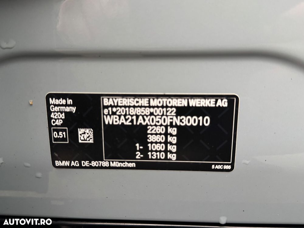 BMW Seria 4 420d Aut. M Sport - 18