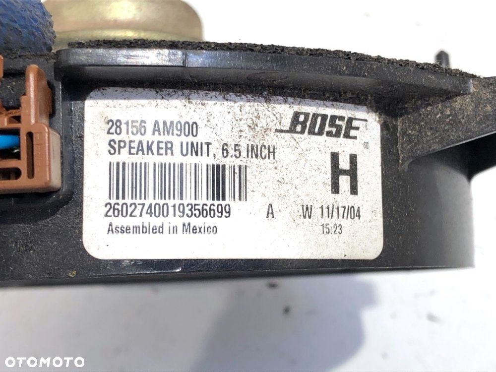 GŁOŚNIKI KOMPLET  NISSAN MURANO I (Z50) 2002 - 2009 3.5 172 kW [234 KM] benzyna 2003 - 2007 - 10