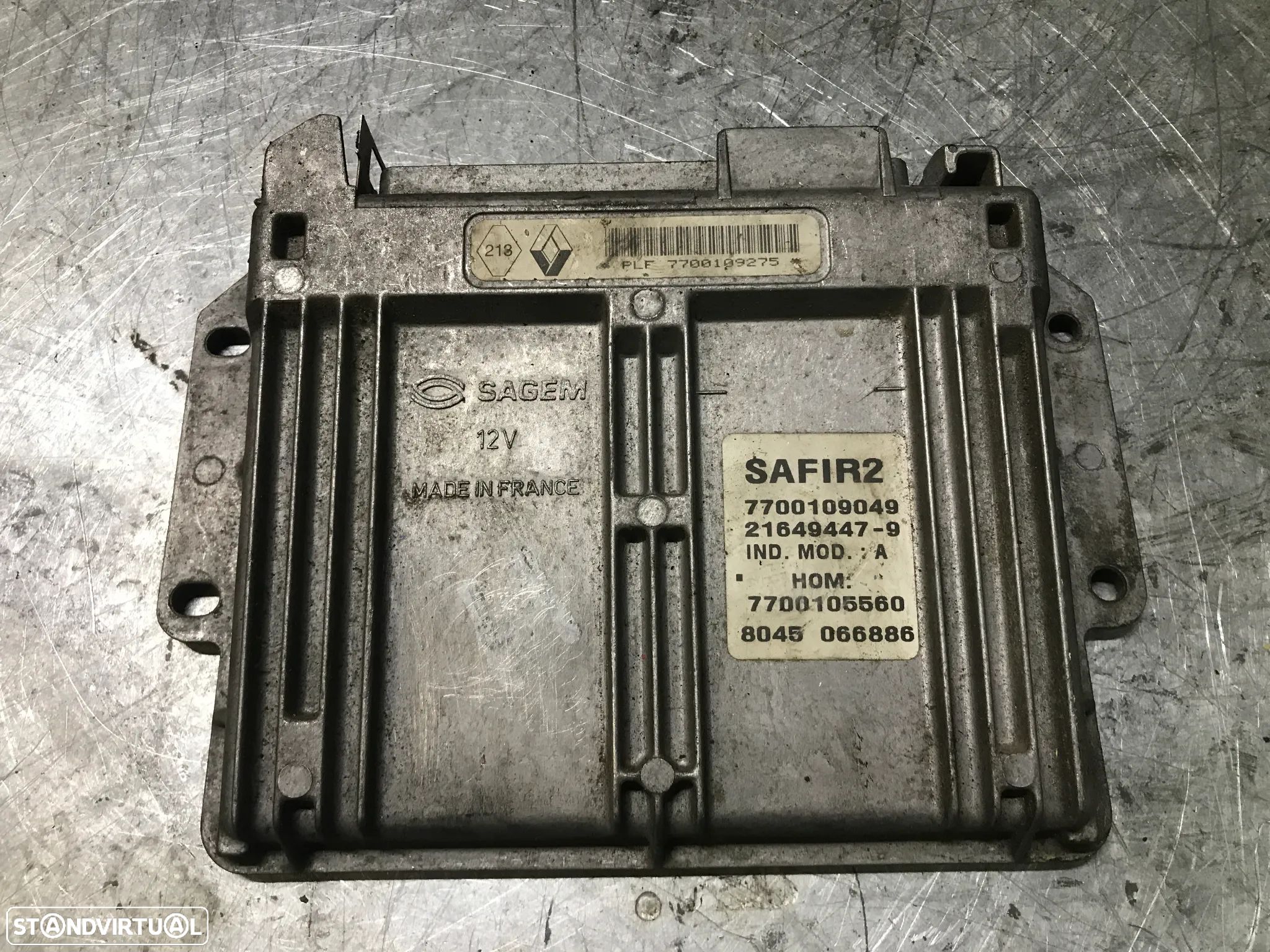 CENTRALINA DO MOTOR RENAULT CLIO 1.2 SAFIR2 7700109275 7700109049 7700105560 231649447-9 - 1