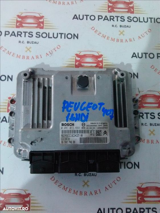 calculator motor peugeot 407 1.6 hdi an fabr 2006 - 1