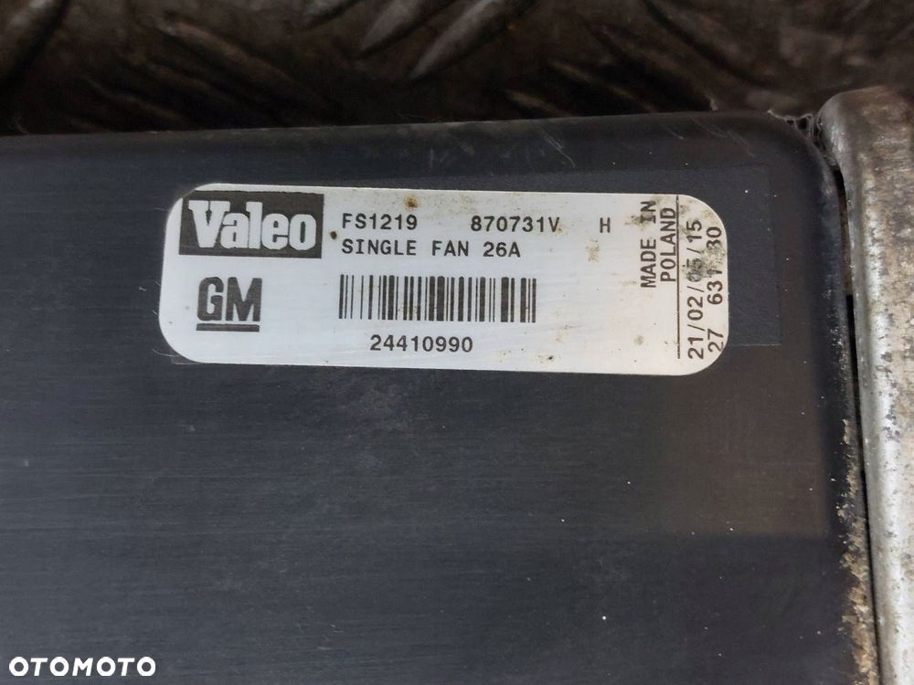 CHŁODNICE KOMPLET + WENTYLATOR OPEL VECTRA C - 2