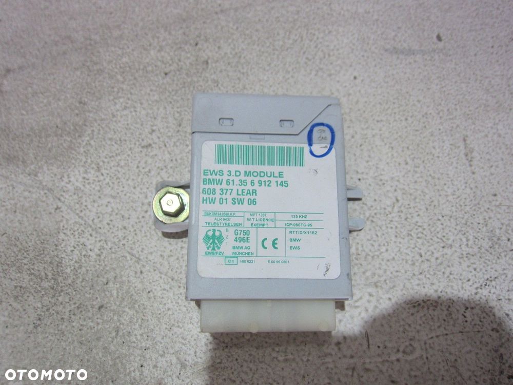 BMW Z3 E36 M54B30 KOMPUTER MODUŁ STEROWNIK SILNIKA KLUCZYK ZESTAW 7519308 - 5