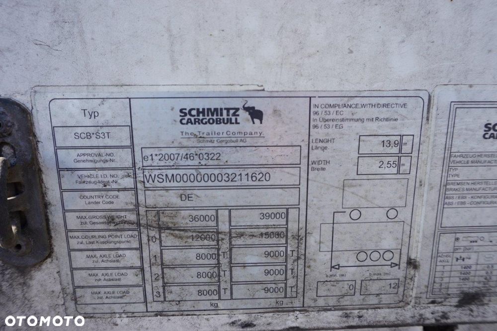 Schmitz Cargobull FIRANA OŚ PODNOSZONA * 2015 * - 12