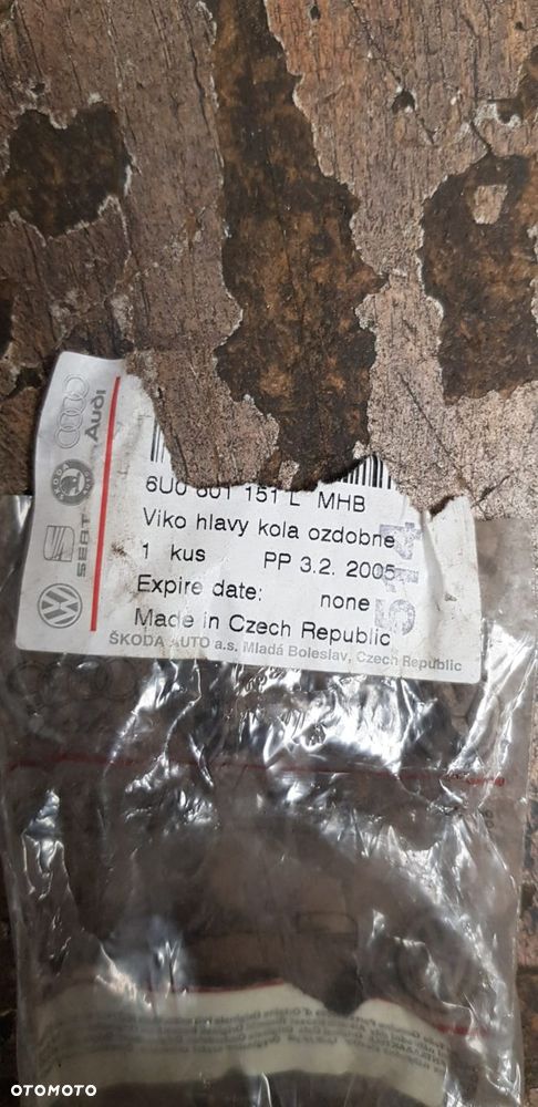 Dekielek kapsel alufelgi 56 mm Skoda Citigo Rapid Roomster Octavia 6U0601151L - 9