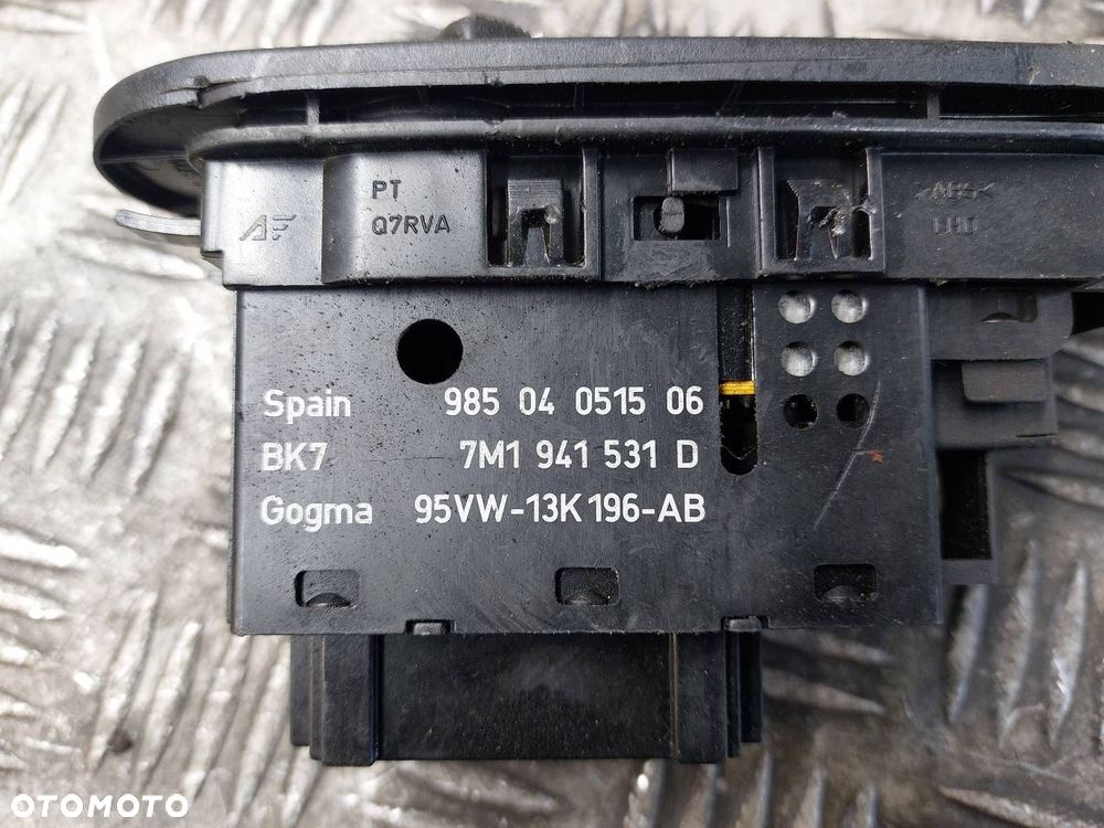 PRZEŁĄCZNIK ŚWIATEŁ VOLKSWAGEN SHARAN MK1 GALAXY ALHAMBRA 7M1941531D - 3