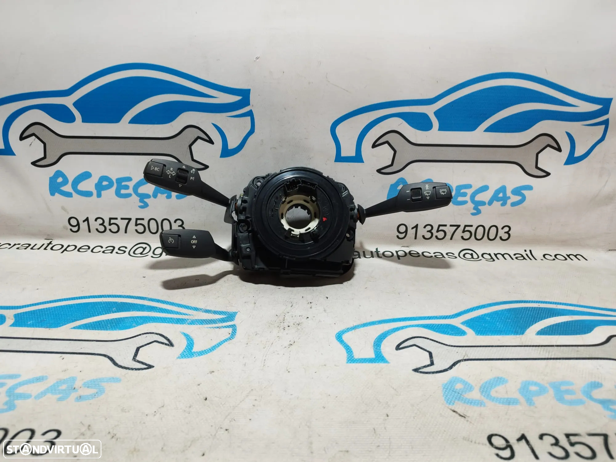 FITA AIRBAG BMW SERIE 3 E90 SEDAN 61319122509 9122509 SERIE 3 E91 E92 E93 SERIE 1 E81 E82 E87 E88 X1 E84 X5 E70 X6 E71 E72 Z4 E89 MANETE MULTIFUNÇÕES COMUTADOR - 3