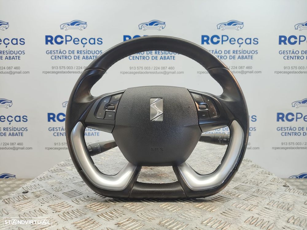 Volante Completo Em Pele Flat Bottom Citroen DS5 - 1