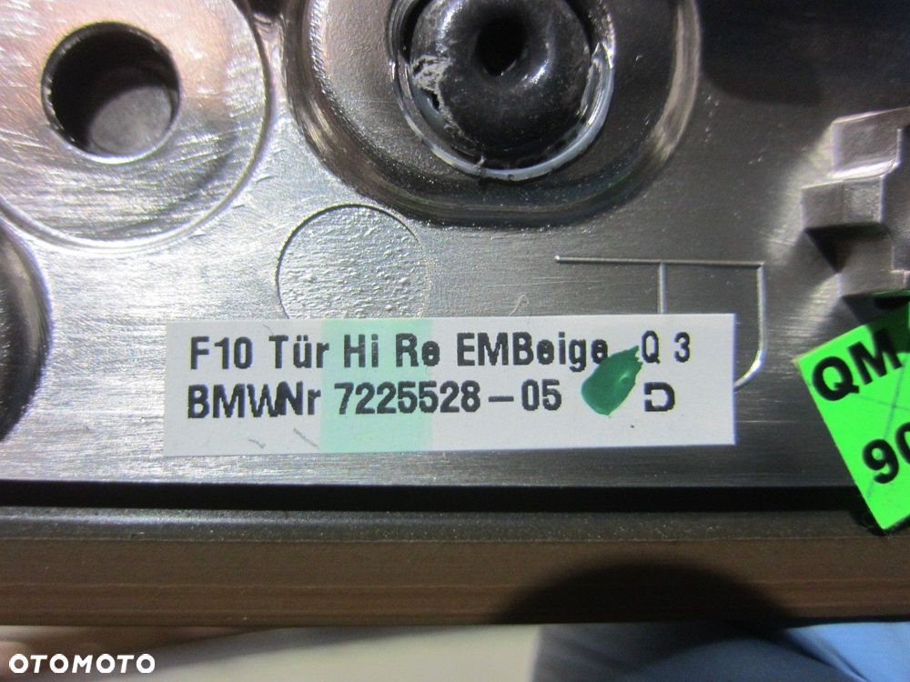 BMW F10 F11 LISTWY DEKORY CUP HOLDER DREWNO JESION KOMPLET ALU ŁADNE - 15