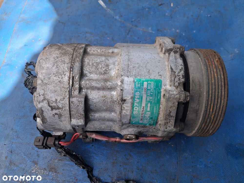 Sprężarka klimatyzacji 1H0820803D SD7V16 1100 FORD GALAXY SEAT ALHAMBRA AROSA CORDOBA IBIZA TOLEDO I VW CADDY GOLF 3 III POLO  SHARAN  VENTO pompa kompresor klimy - 1