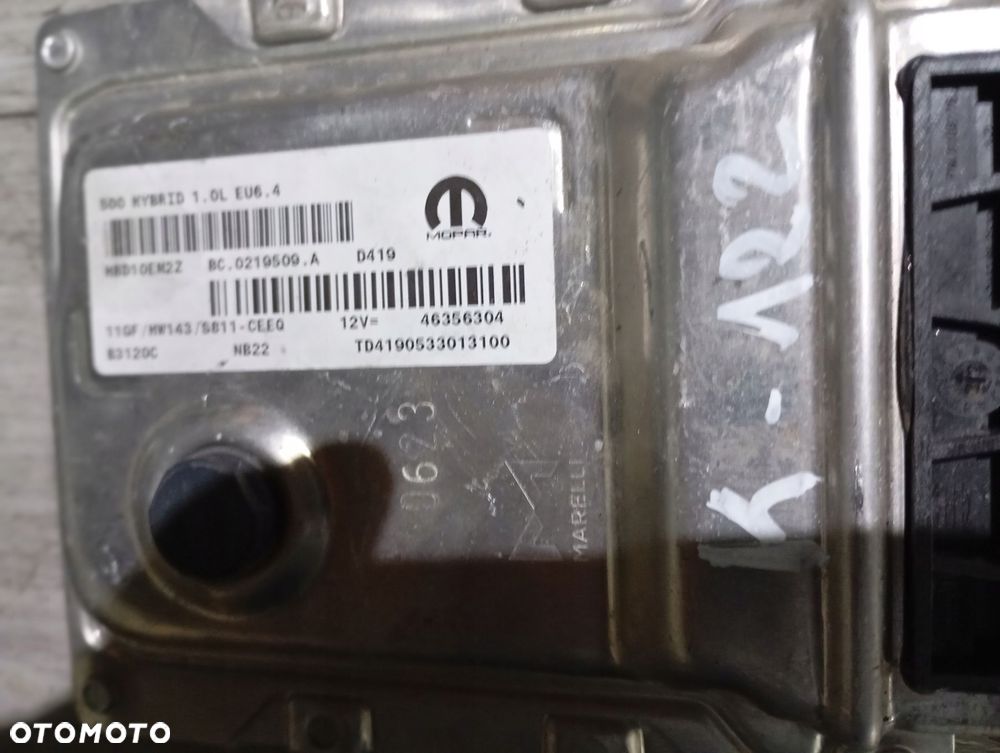 fiat 500 1.0 hybrid komputer sterownik silnika 46356304 - 3