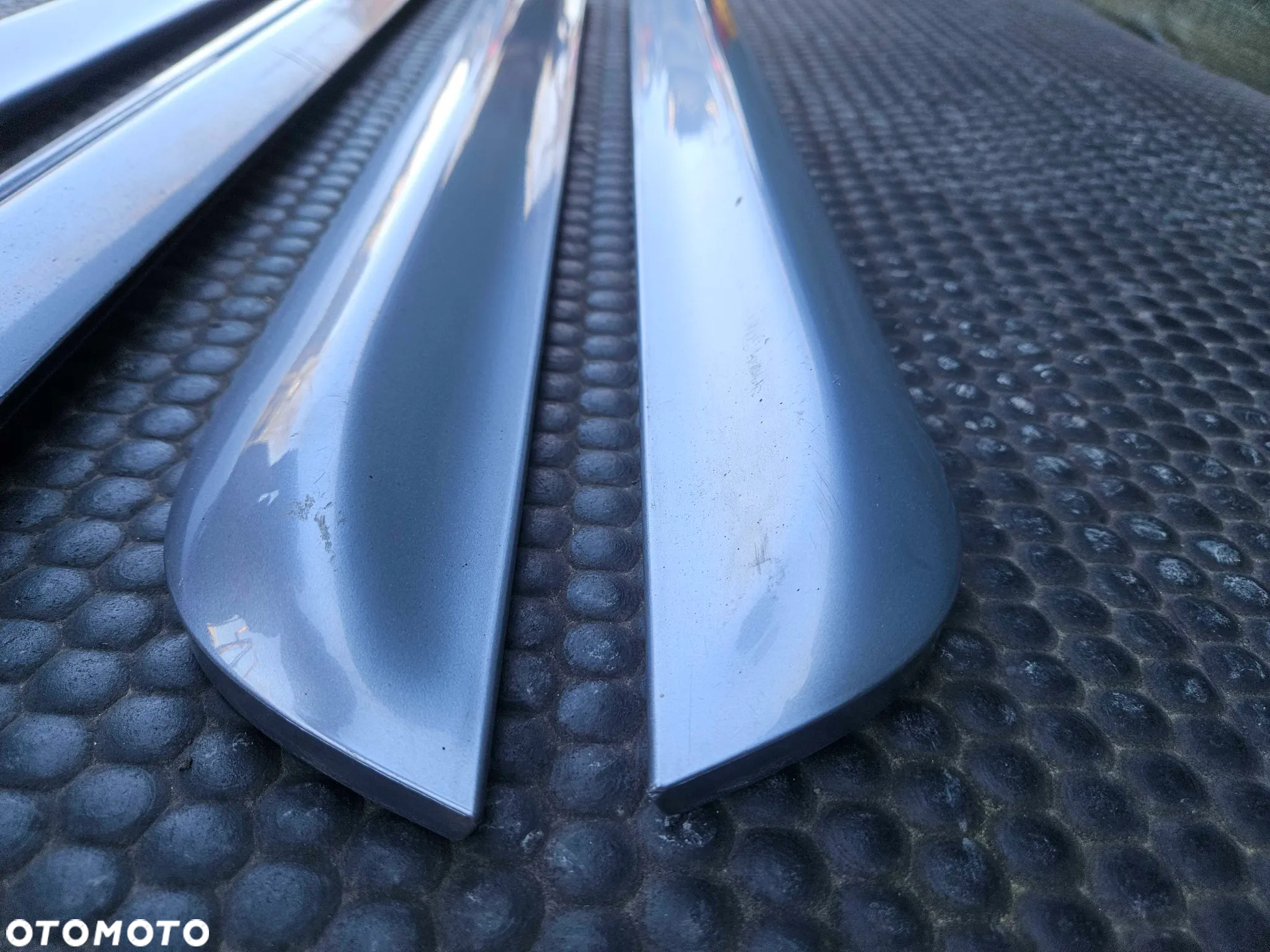 Listwa Listwy Drzwi S-Line Dolne Srebrne Komplet Audi A4 B6 B7 Oryginalne - 19