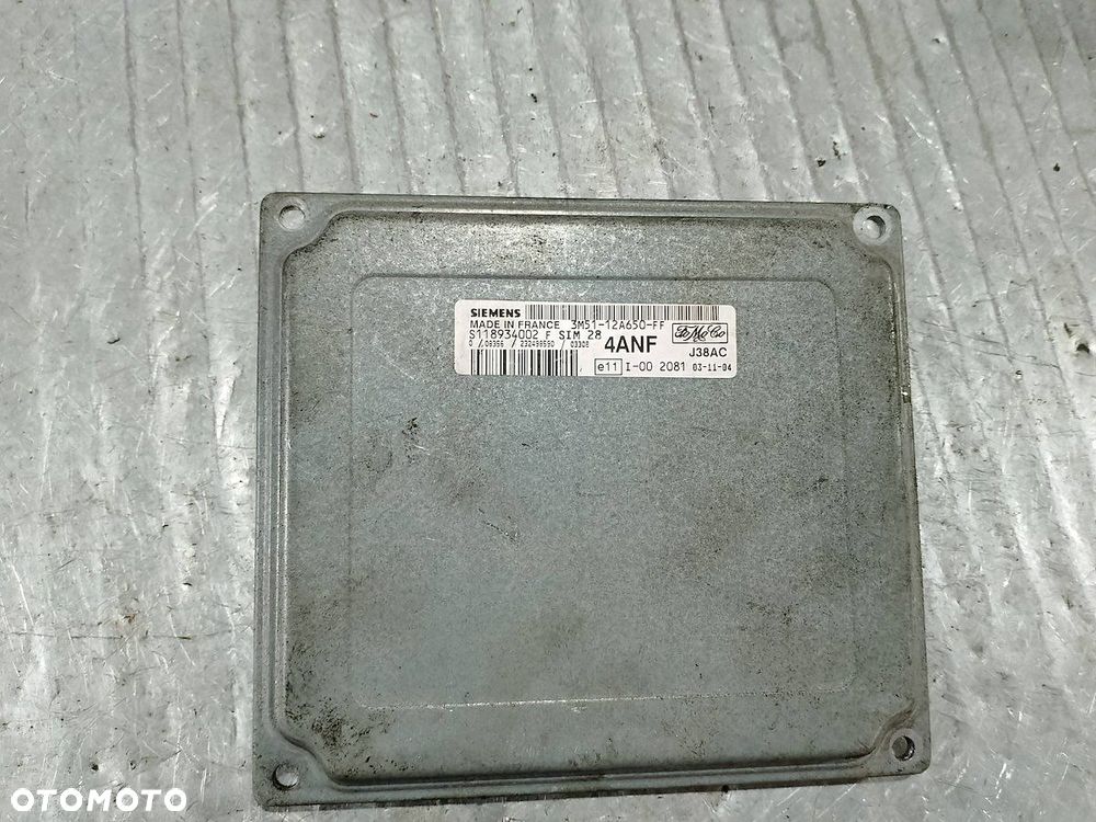 KOMPUTER, STEROWNIK FORD FOCUS C-MAX 3M51-12A650-FF  S118934002F 1.6 16V - 4