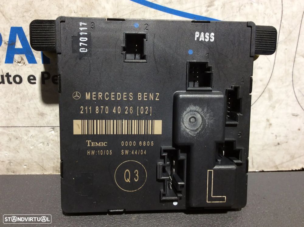Modulo Porta Mercedes E220 CDi W211 ano 2002 a 2009 2118704126 - 2