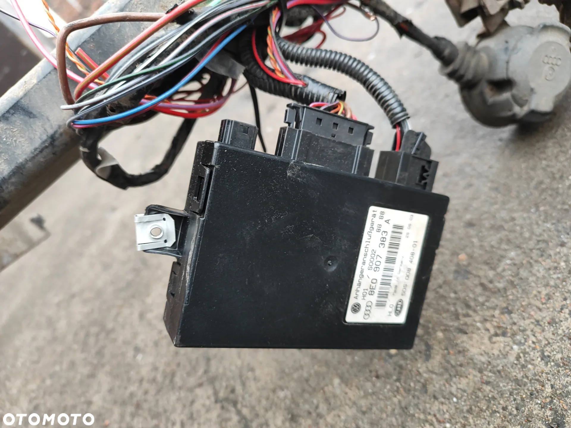 Volkswagen Touran I 1T0 03- hak holowniczy ORIS A50-X typ E378 / 1T0803881A wypinana kula wiązka + moduł 8E0907383A komplet do montażu, - 3