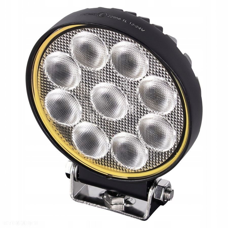 lampa robocza led 9xled okrągła plus do pojazdów i maszyn - 4