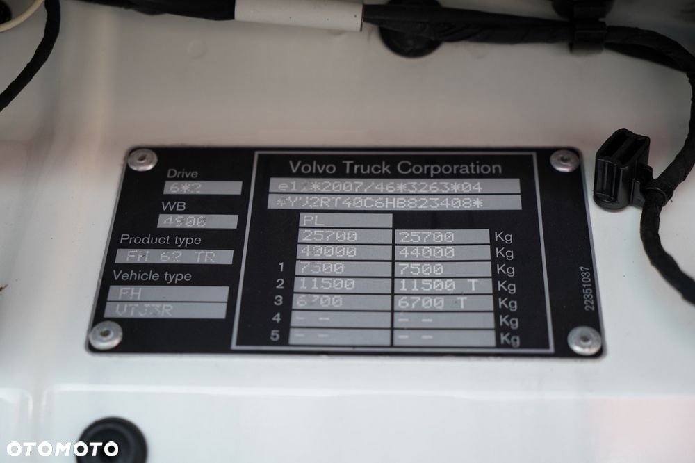 Volvo FH 500 / TANDEM PRZEJAZDOWY 120 M3 / 6X2 / MEGA / OŚ PODNOSZONA / TV / + PRZYCZEPA GNIOTPOL - 38