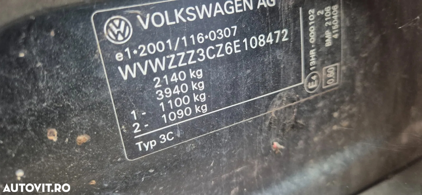 Motor fara anexe 2.0 TDi BMP / BMM Vw Passat B6 - 2