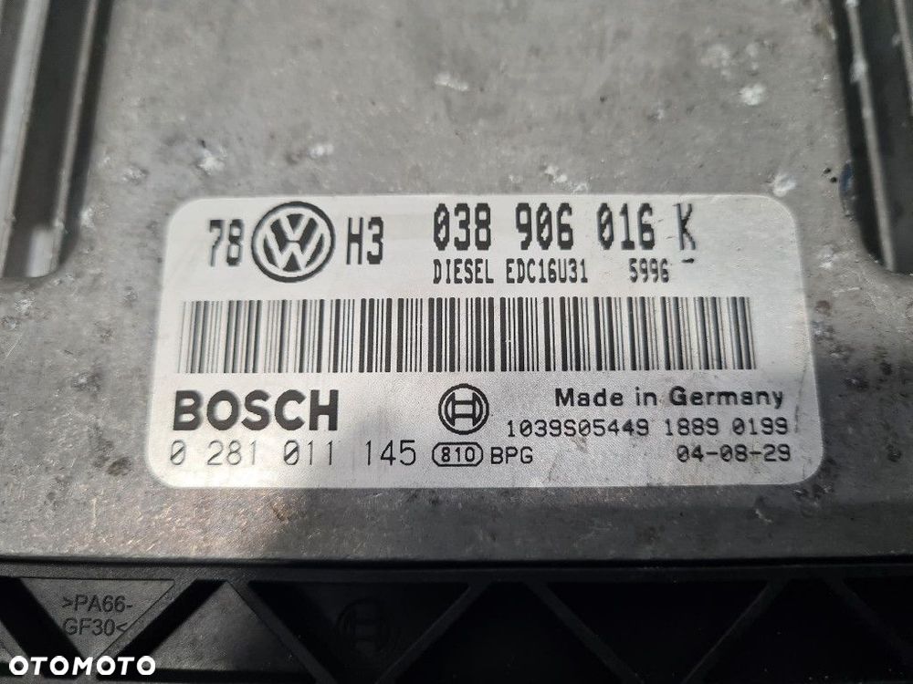 VOLKSWAGEN PASSAT B5 FL 2.0 TDI  STEROWNIK SILNIKA 0281011145 - 2