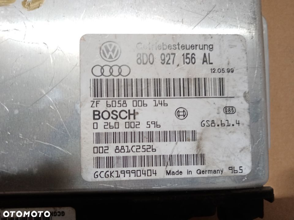 Moduł sterownik skrzyni biegów automat Audi A4 B5 1.8T 8D0927156AL - 4