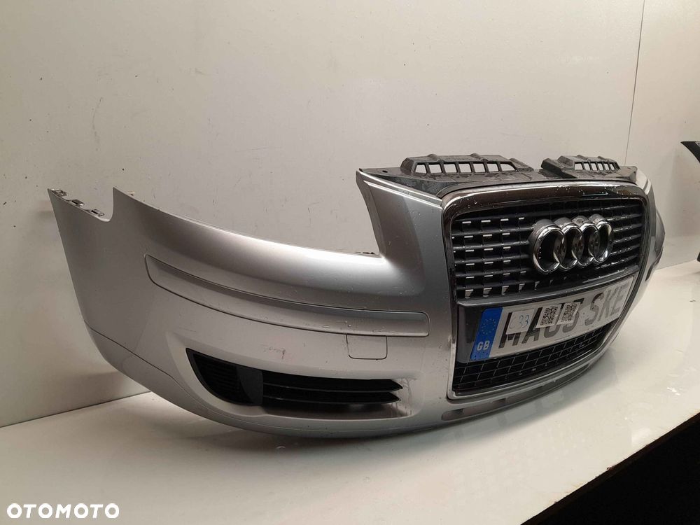 ^ ZDERZAK PRZÓD PRZEDNI AUDI A3 8P LIFT FL LY7W SREBRNY - 2