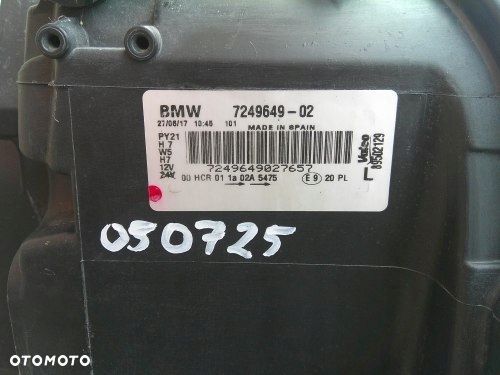 BMW E87 LIFT E81 E82 07- 11 LEWA PRZEDNIA LAMPA ORYGINAŁ 7249649-02 - 6