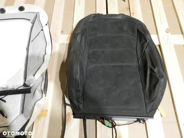 FOTEL FOTELE SIEDZISKO OPARCIE PRZEDNIE PRAWE SKÓRA ALCANTARA POSZYCIE TAPICERKA TITANSCHWARZ KWW VOLKSWAGEN ARTEON 3G8 ORYGINAŁ - 10