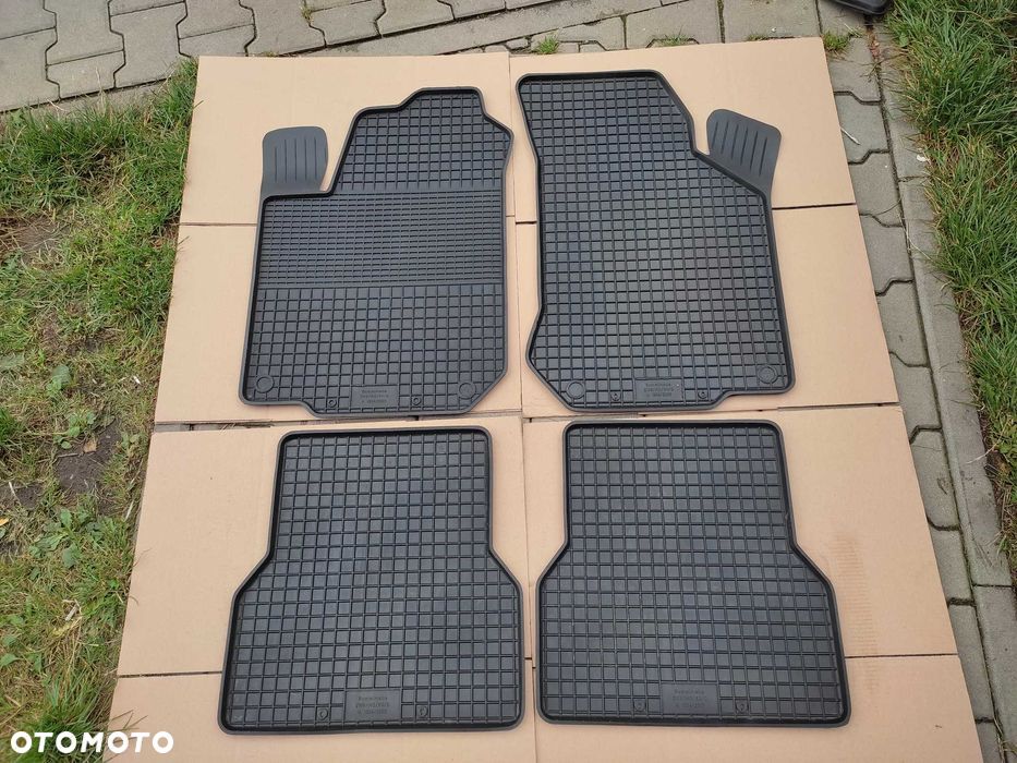 NOWE Dywaniki gumowe VW CADDY 96r-2004r dopasowane korytka korytko - 1