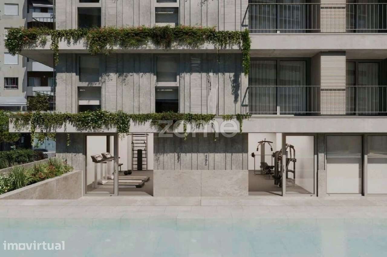 Apartamento T0 para arrendamento, com piscina e ginásio - Grande imagem: 5/6