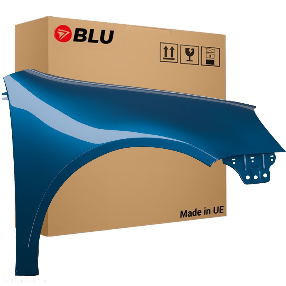 BLU Błotnik VW GOLF V 5 LC5G prawy niebieski 03-09 przód hatchback ocynk CoastalBlau - 1