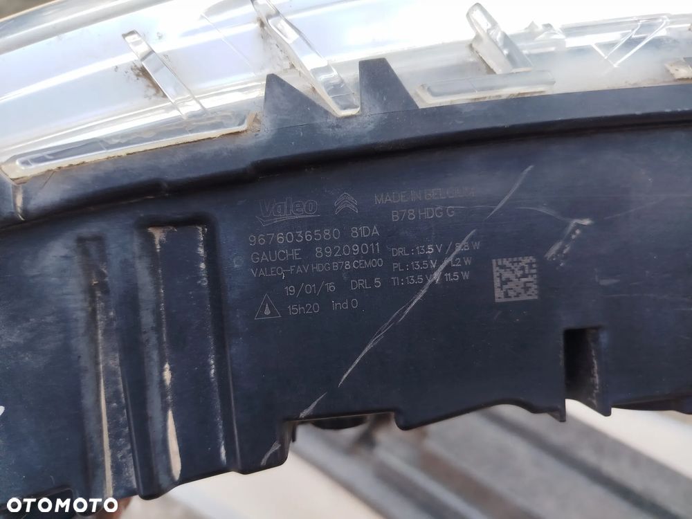 Citroen C4 grand Picasso lampa halogen lewa przód lewy drl - 7