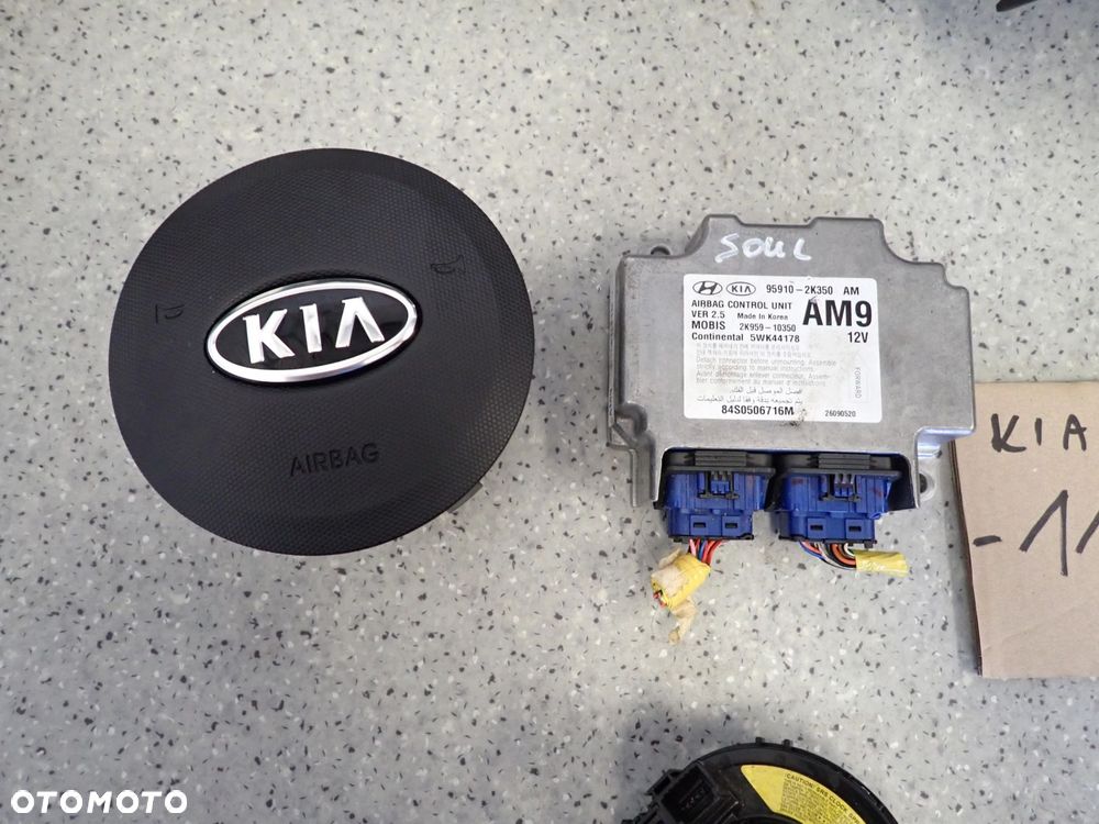 KIA SOUL I 09- DESKA ROZDZIELCZA PODUSZKI POWIETRZNE KOMPLET EUROPA - 10