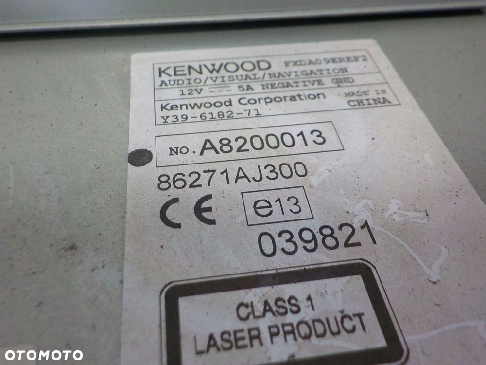 SUBARU LEGACY V RADIO FABRYCZNE DVD 86271AJ300 - 2