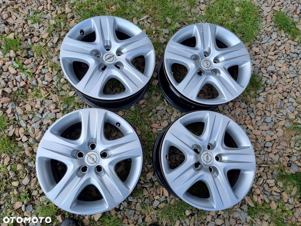 OPEL ASTRA H,VECTRA C,ZAFIRA B FELGI Z KOLPAKAMI 6,5X16 ET38 5X110 DB STAN - 3