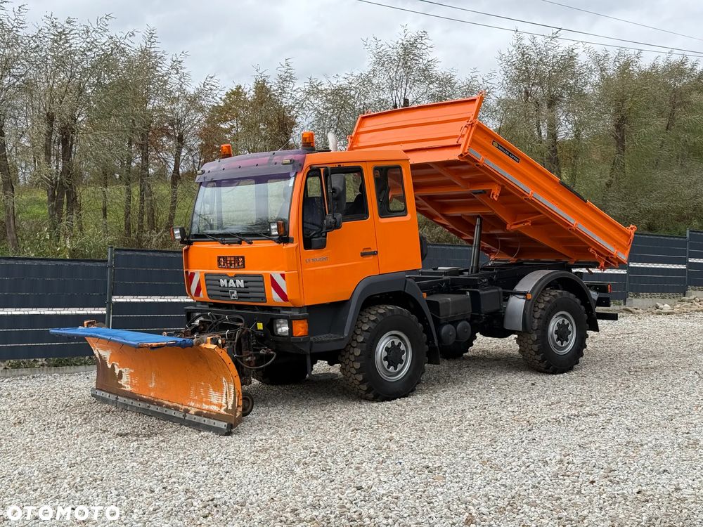 MAN * MAN 10-220 * Pług * Kiper Wywrotka Meiller * 4x4 * Zimowe Utrzymanie * Unimog * - 1