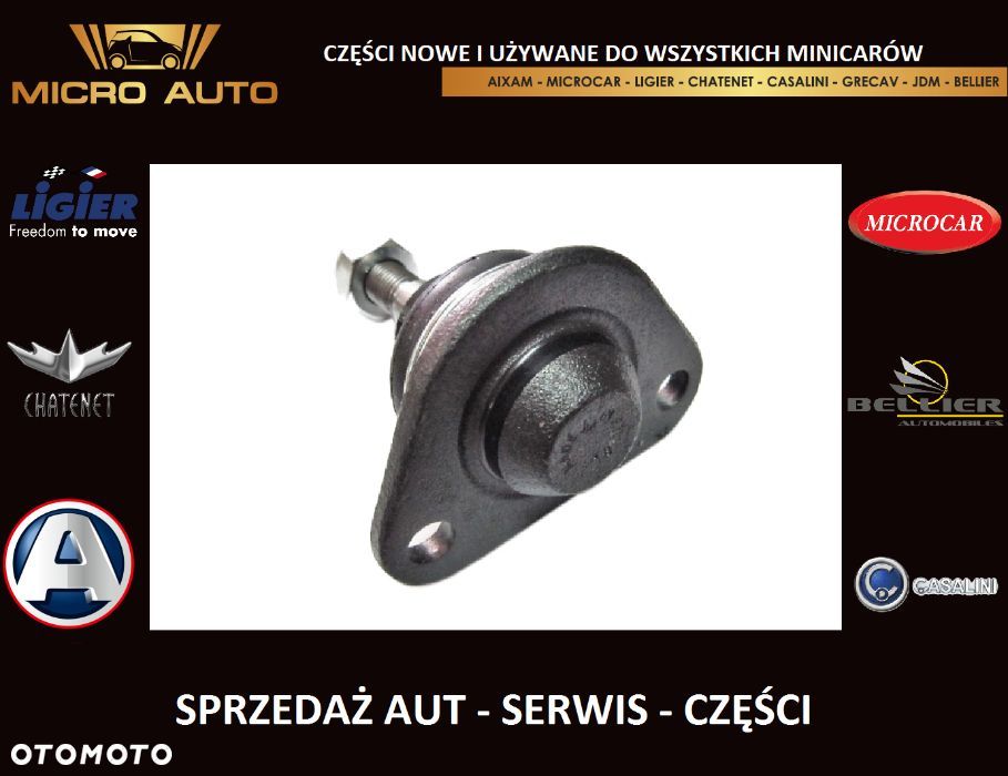 Sworzeń dolny Chatenet CH26 Aixam Microcar Ligier Bellier Grecav JDM - 2