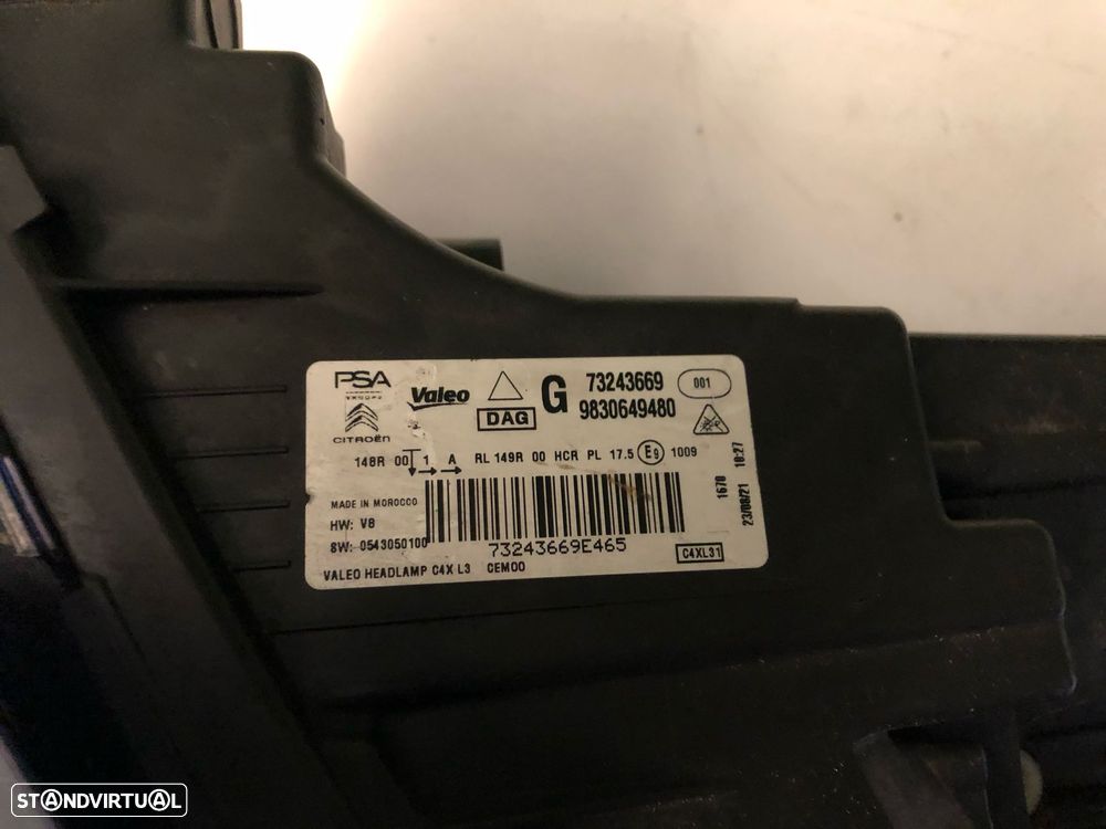 CITROEN C4 III FAROL LED ESQUERDO - FF696 - 6