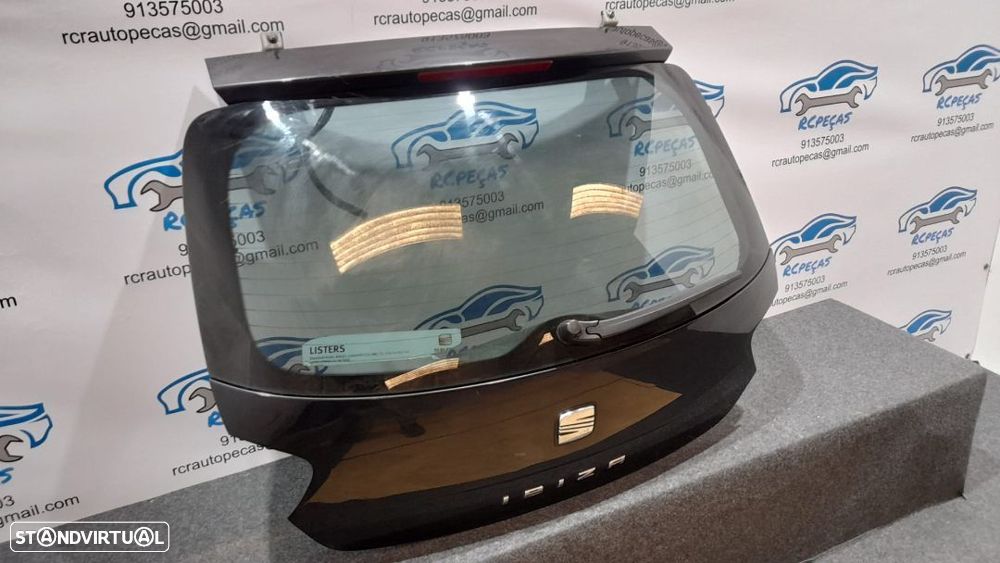 PORTA TAMPA MALA SEAT IBIZA IV 4 MK4 6J FECHO PUXADOR VIDRO MOTOR 3º STOP - 5